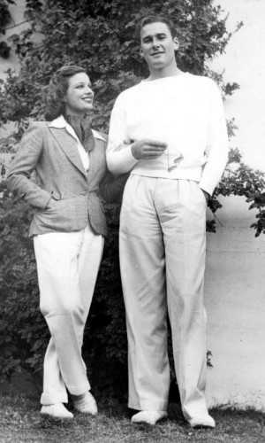Lili Damita & Errol Flynn in Palm Springs. November, 1935