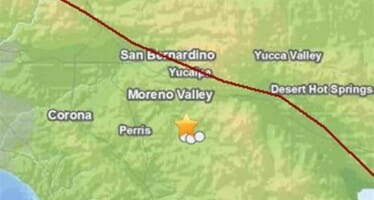 3.1 Earthquake strikes San Jacinto at 3:16pm Sunday