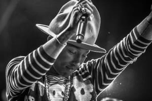 Pharrell Williams is "Happy" to have his voice back!