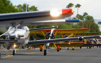 Where can you land your airplane and taxi through city streets  – Only in the Coachella Valley!