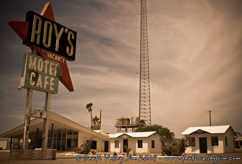 The famous Roy's sign in Amboy, CA - The sign is said to be the most photographed sign in the world.
