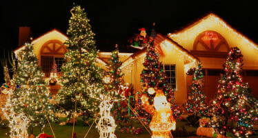 Candy Cane Lane in Cathedral City Christmas Lights