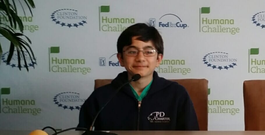 Humana Challenge Interview Room with the 1st Tee Program, January 20th, 2015. Photo by Craige Campbell / CoachellaValley.com 