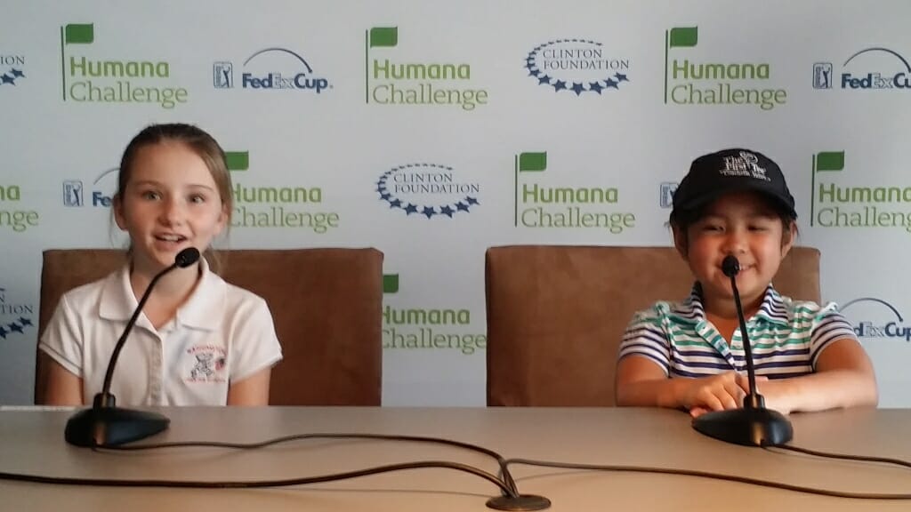 Humana Challenge Interview Room with the 1st Tee Program, January 20th, 2015. Photo by Craige Campbell / CoachellaValley.com 