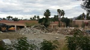Demolition at the Las Palmas Shopping Center