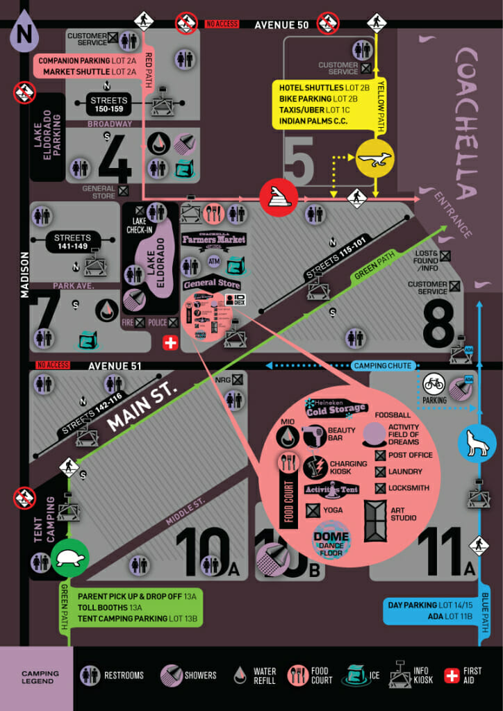 Coachella Festival Maps! Coachella Valley