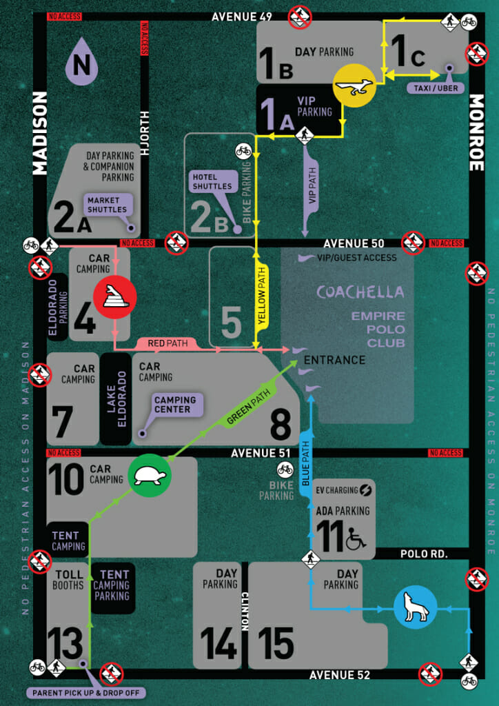 Coachella Parking Map