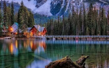 Emerald Lake in Canada is the largest of Yoho’s 61 lakes and ponds