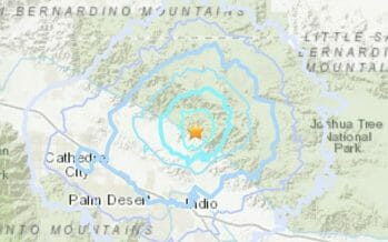 #Earthquake Magnitude 3.5 earthquake 10 miles from Indio, CA · 2:07 PM