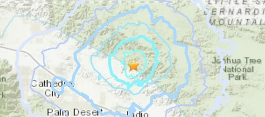 #Earthquake Magnitude 3.5 earthquake 10 miles from Indio, CA · 2:07 PM