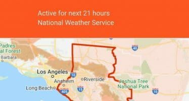 A Flash Flood Watch remains in effect through Wednesday evening for all of the Coachella Valley