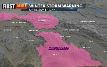 Winter Storm Warning: San Bernardino County Mountains; Riverside County Mountains