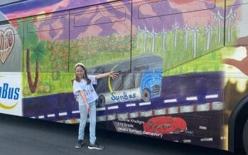 Sunline Bus Shows Off Student Art Contest Elementary Category Winner Jasmine Khaligov