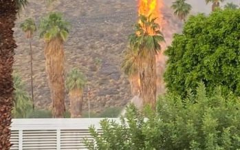 (VIDEO) Lightning Strike in the Coachella Valley Starts Fire 🔥