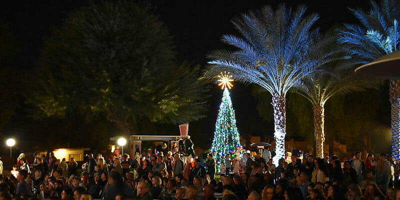 Tree-Lighting on El Paseo in Palm Desert, CA